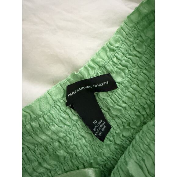 VTG Inc International Concepts Green Tube Tank Top Halter Boho Y2K NWT Sz 10 - Picture 3 of 5